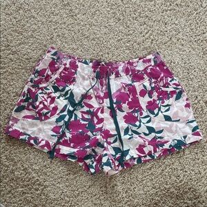 Adore Me Pink and Green Floral Athletic Shorts